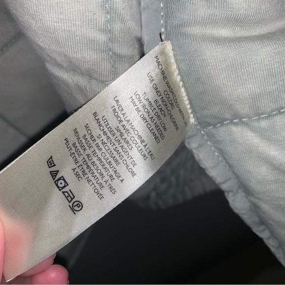 Free People Quilted Dolman Jacket Mineral Sea L - Picture 7 of 10